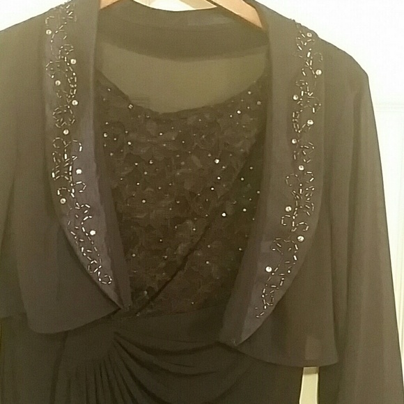 Dark blue two piece dress - Picture 3 of 3